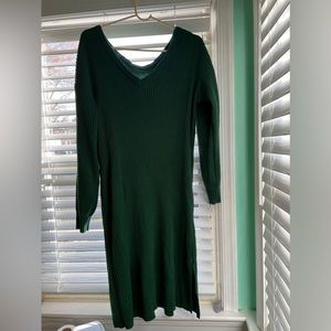 Dark Green Sweater Dress Size Large